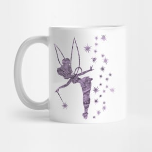 Purple Concrete Tinkerbell Ombre Sillhouette Mug